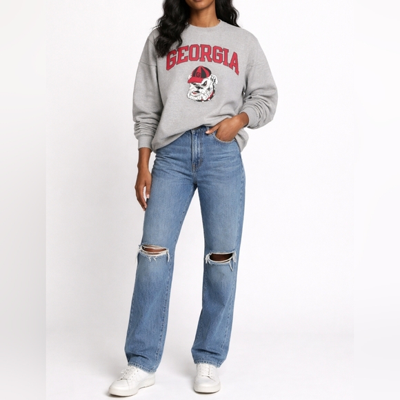 Champion Tops - CHAMPION Georgia Bulldogs Crewneck Sweatshirt | M | UGA College Sportswear